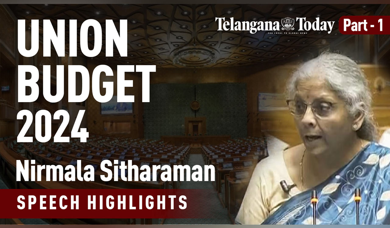 UNION BUDGET 2024: Nirmala Sitharaman Speech Highlights (Part 1) | India News Today