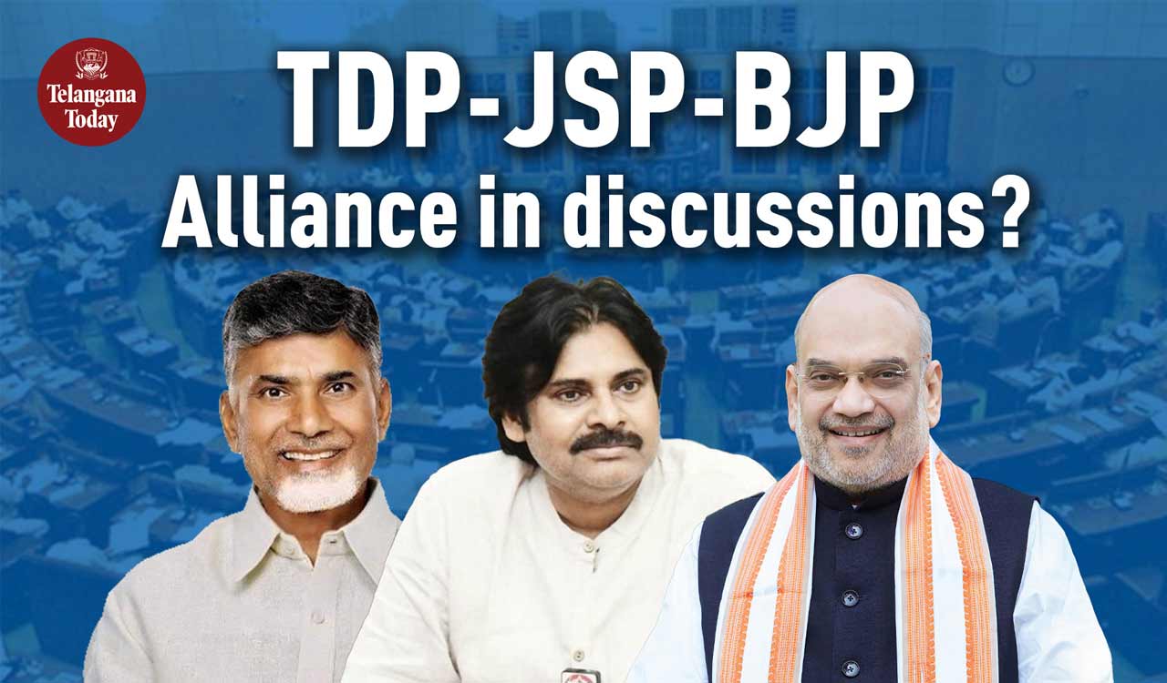 TDP-JSP-BJP Alliance For Andhra Pradesh Assembly & Lok Sabha Polls | N ...