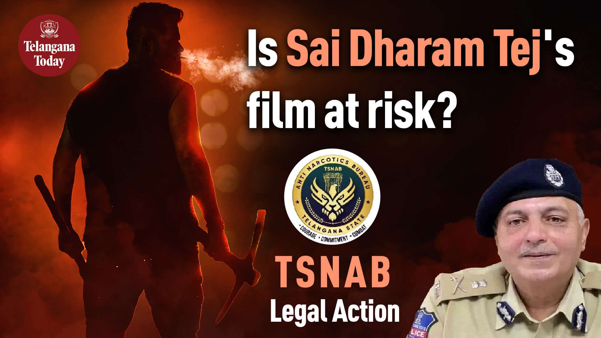 Gaanja Shankar Movie gets legal notice from TSNAB | Sai Dharam Tej | Sandeep Shandilya | Telangana