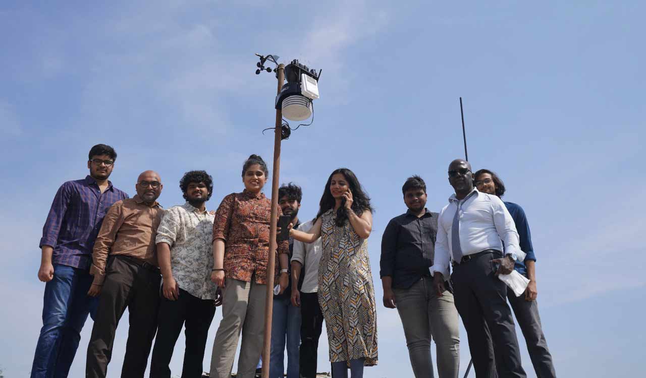 Hyderabad: Weather and Air Quality Monitoring Station comes up at Mahindra University