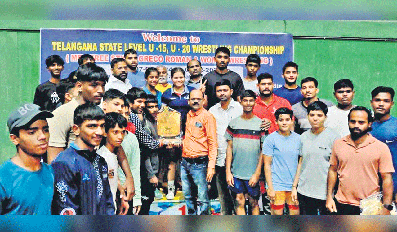 Hyderabad wrestlers emerge overall champions U-20 State Wrestling tourney