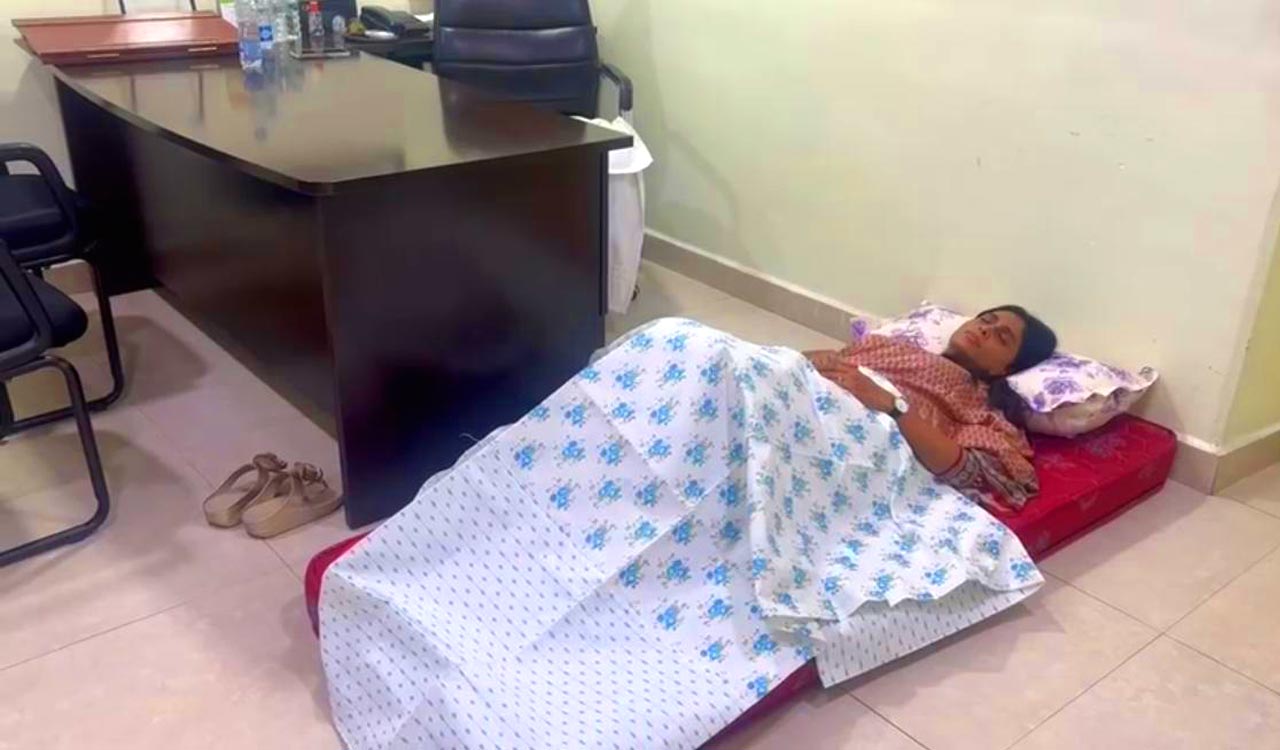 YS Sharmila avoids house arrest, stays overnight in party office