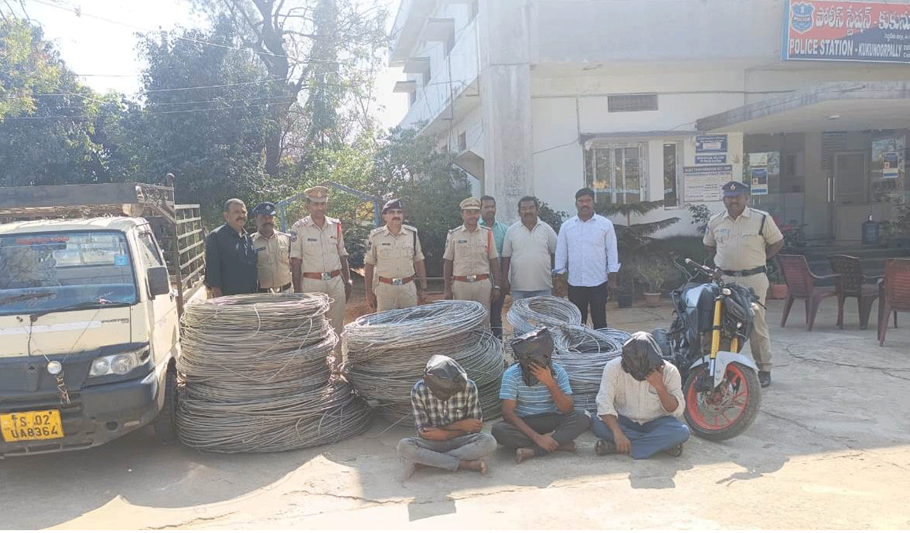 Gang stealing aluminium wires from real estate ventures nabbed