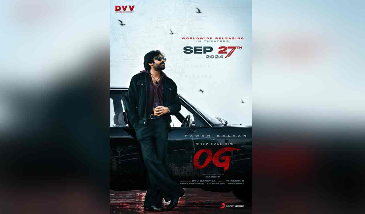 ‘OG’ makers confirm release date with poster featuring Pawan Kalyan in stylish look