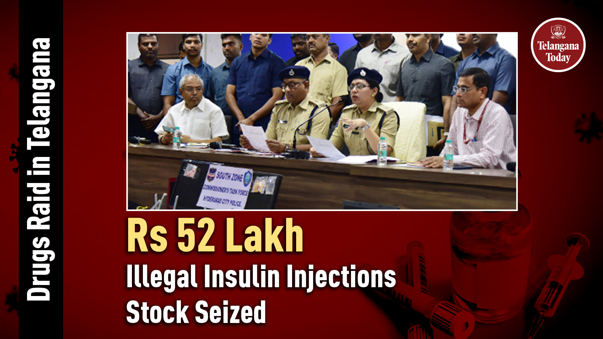 Rs 52 Lakh Illegal Insulin Injection Stock Seized Ts Drugs Control Administration Telangana