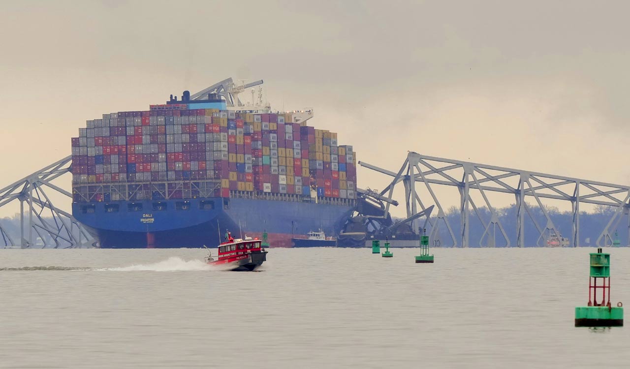 Baltimore bridge collapse: Two bodies found in submerged truck in collapsed structure