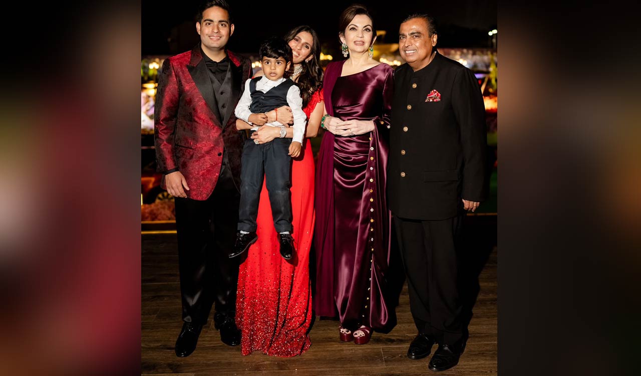 Glam Pics: Mukesh, Nita Ambani at Anant-Radhika’s pre-wedding