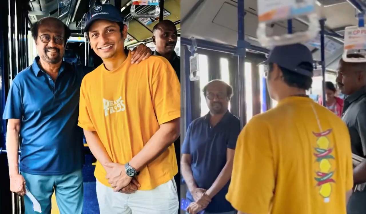 Jiiva shares memorable moment with Rajinikanth in shuttle as superstar flies economy