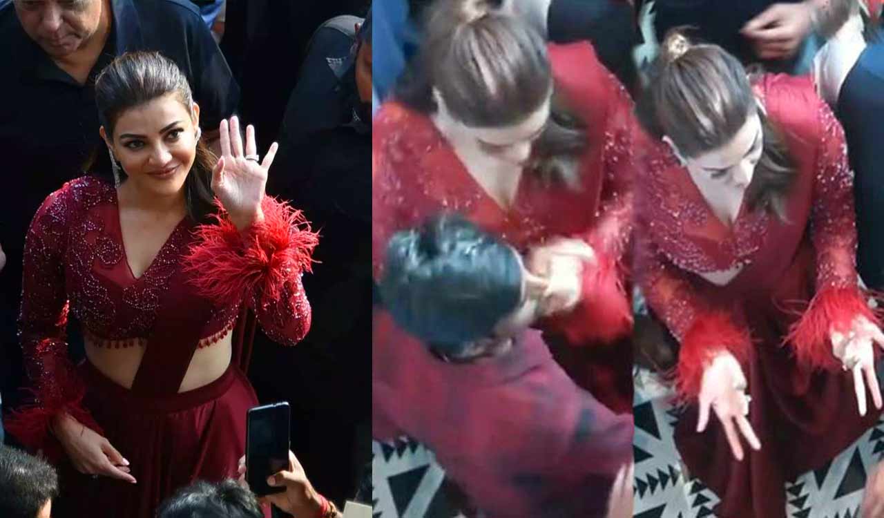 Watch: Kajal Aggarwal gives stern response after fan touches inappropriately