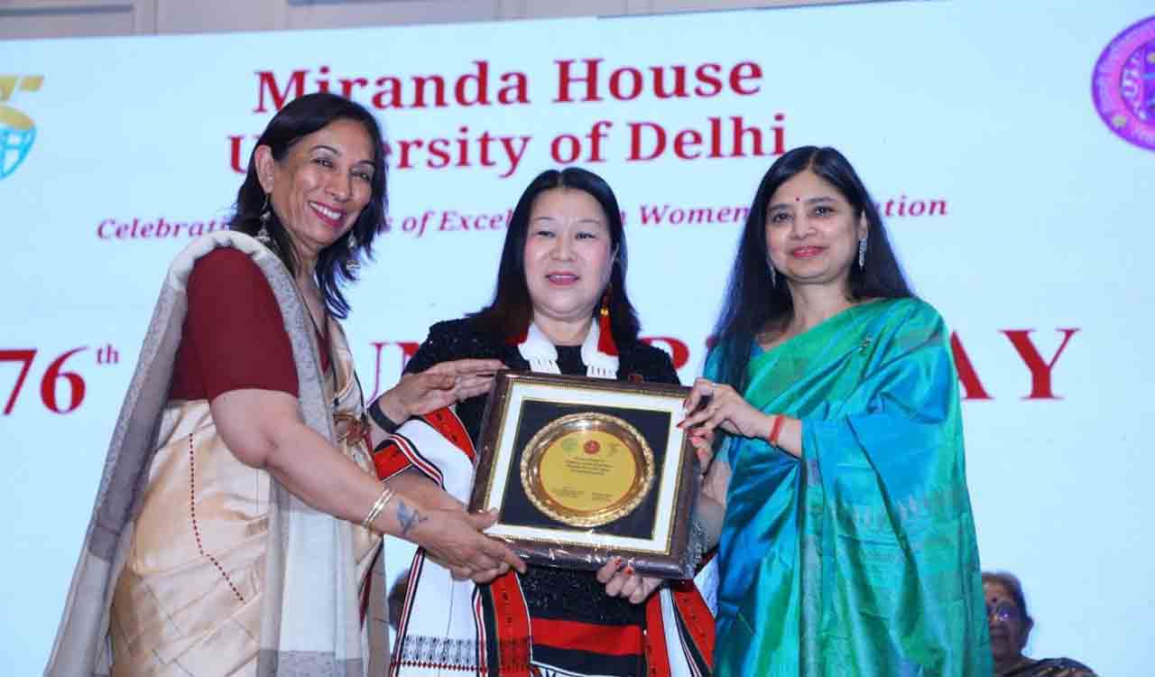 Miranda House at Delhi University celebrates Platinum Jubilee; honours Prof Ajailiu Niumai