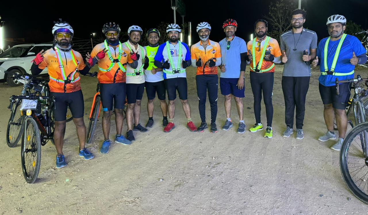 Nirmal fitness lovers pedal for 200 km on Shivaratri Jagaran