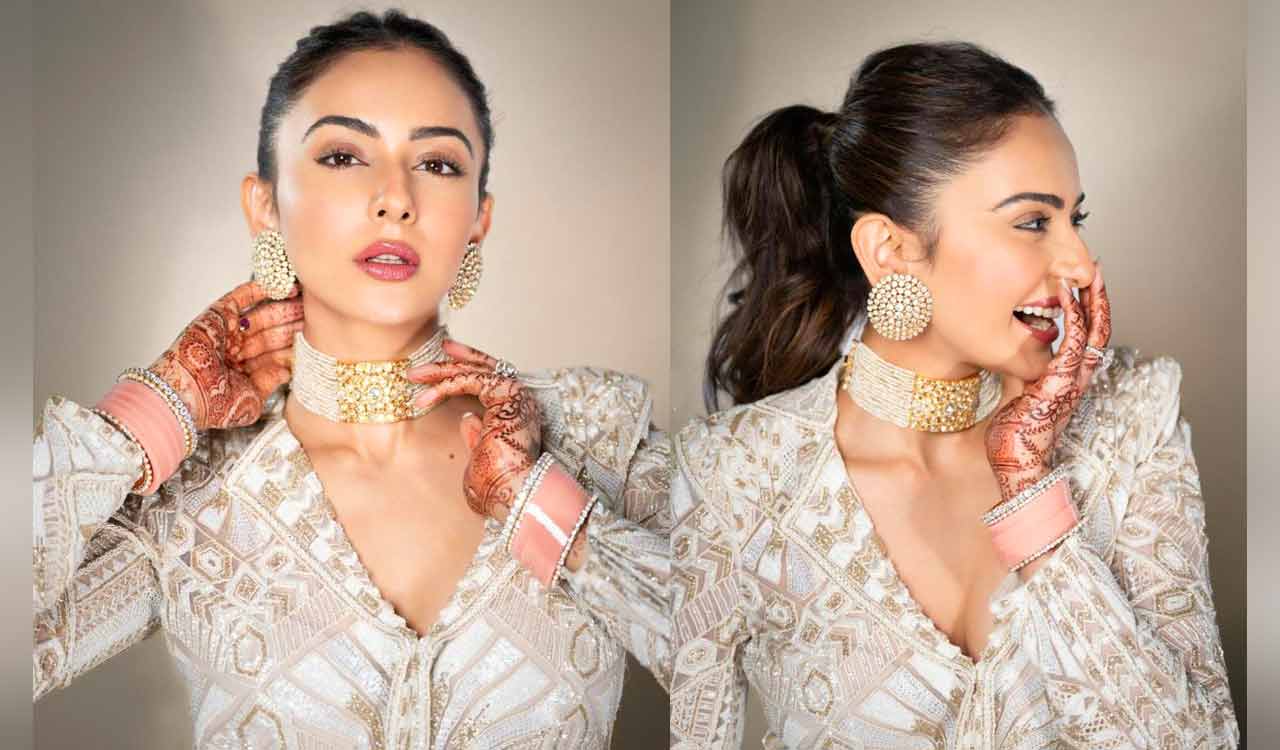 Rakul Preet dazzles in white, describes look as ‘fashion with a chooda izza vibe’