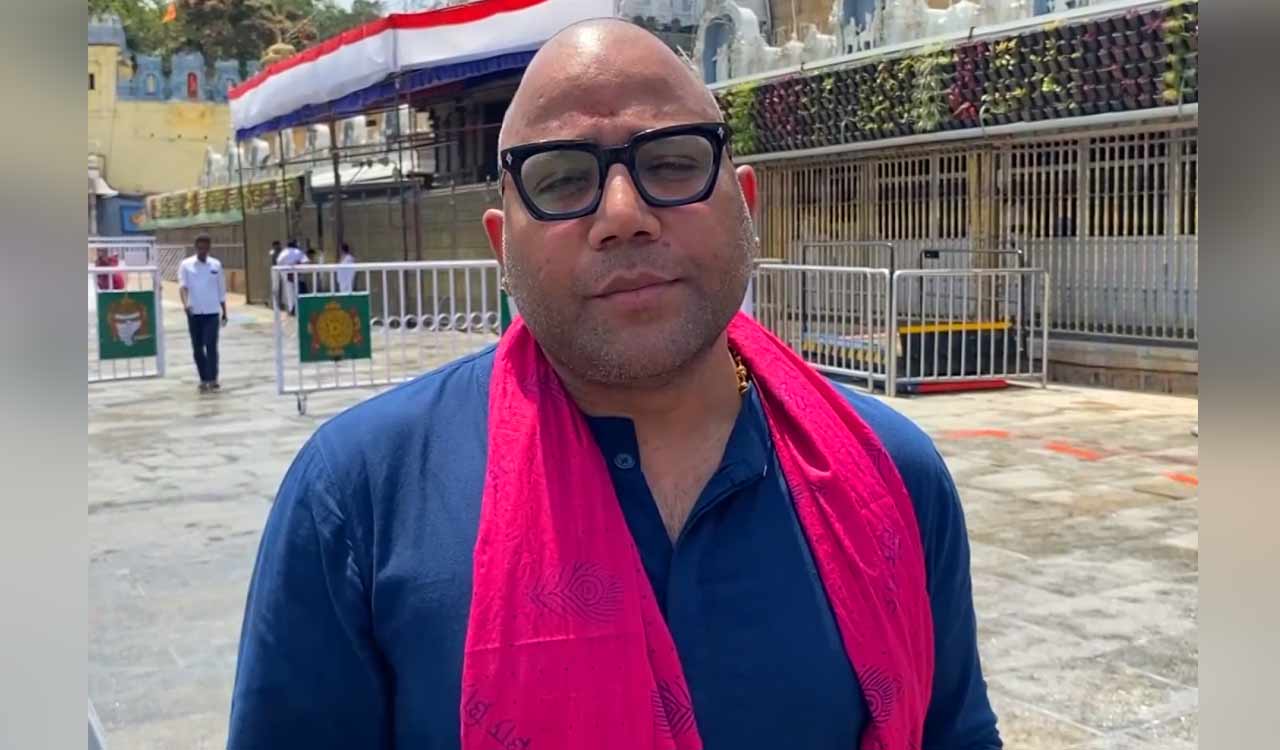 Sandeep Reddy Vanga surprises fans with bald look at Tirupati Balaji Temple