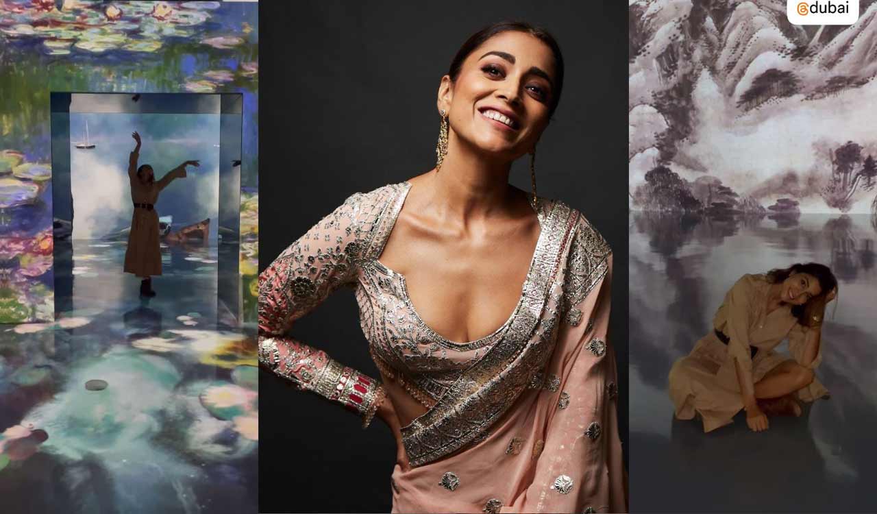 Shriya Saran’s classical dance at Dubai’s digital art museum