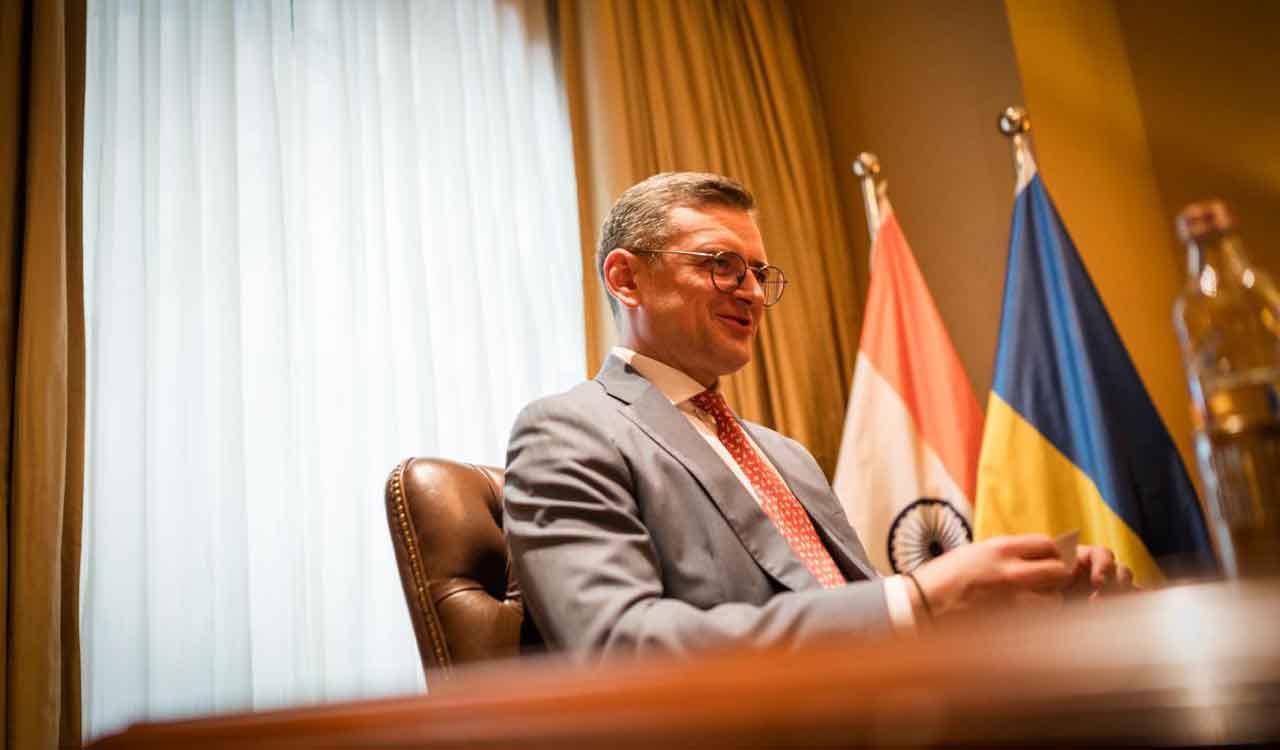 Ukrainian FM arrives in India to build on talks between PM Modi, Volodymyr Zelenskyy