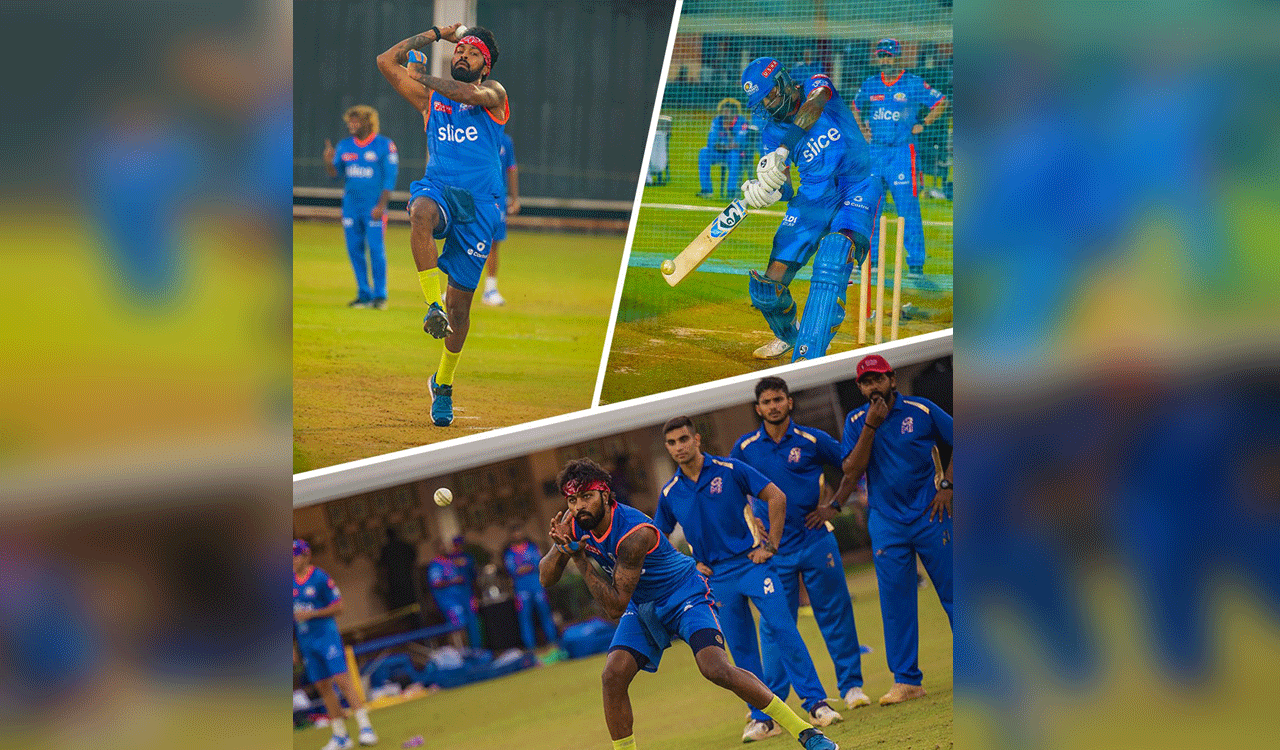 “So many emotions, so many memories”: Hardik Pandya joins MI training session