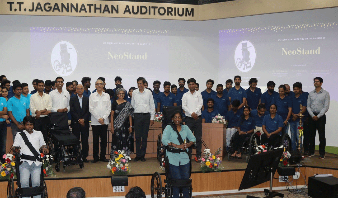 IIT Madras launches customizable, indigenously-developed electric standing wheelchair