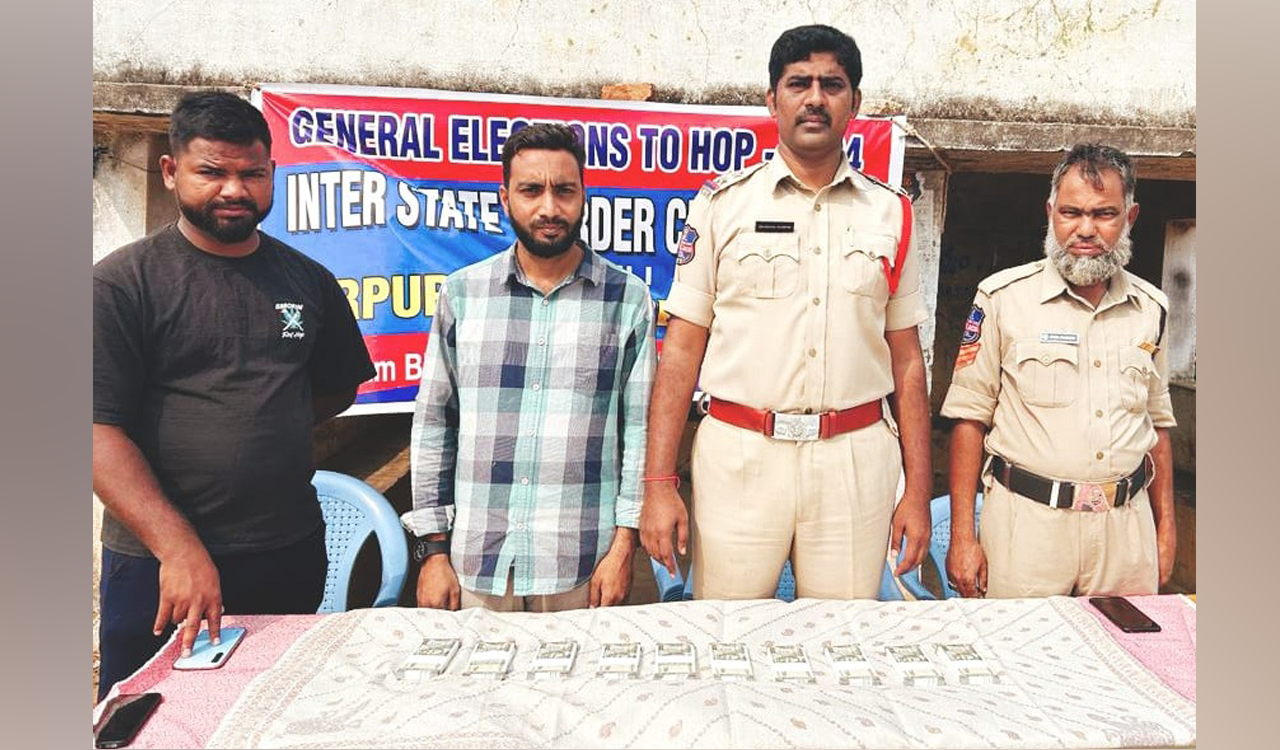 Unaccounted cash of Rs.10.26 lakh seized in Asifabad