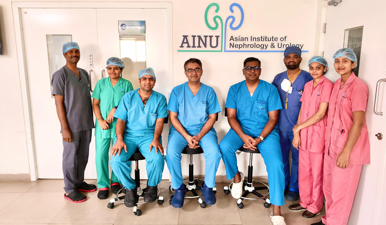 Hyderabad: Father and two sons treated for kidney stones at AINU