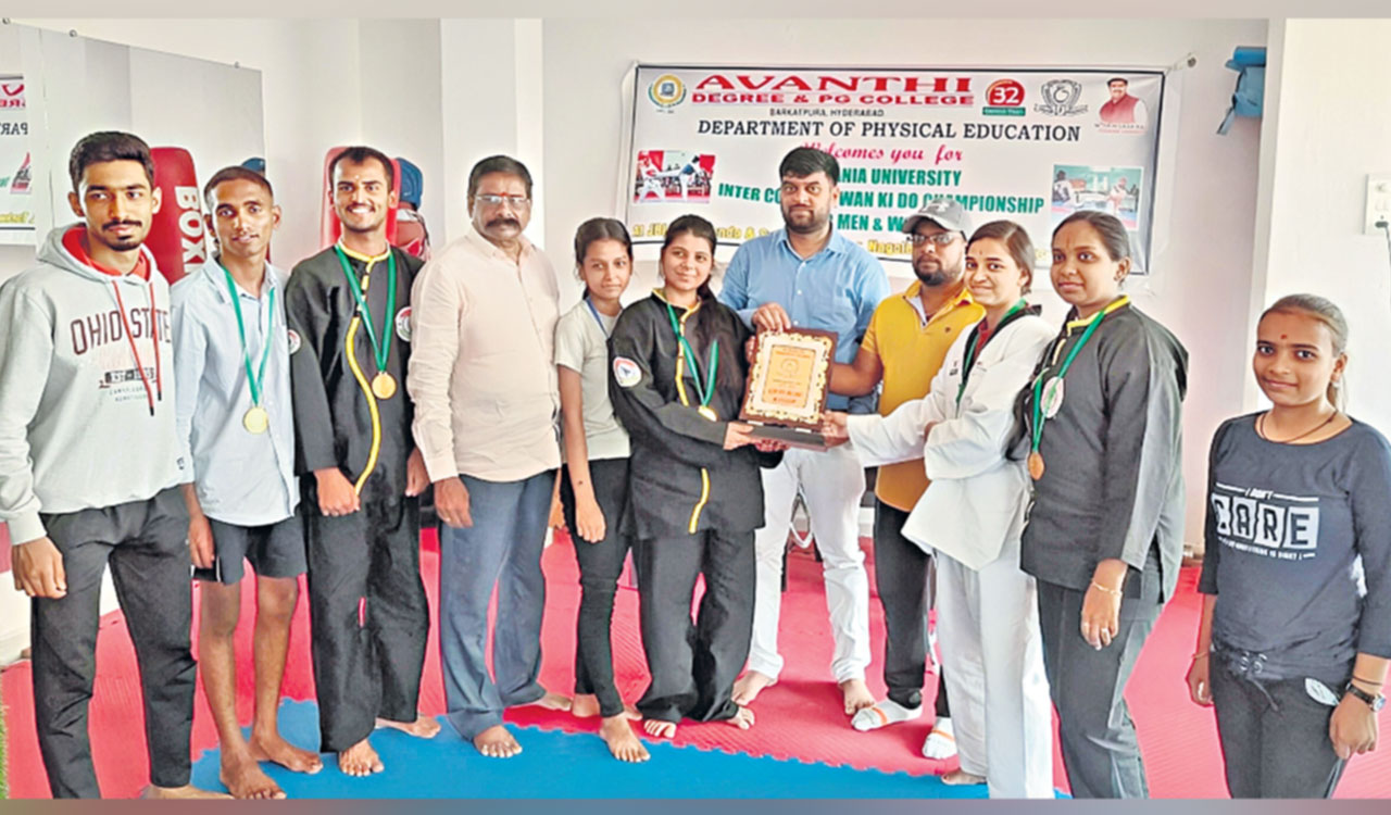 Avanthi college clinch Taekwondo championship