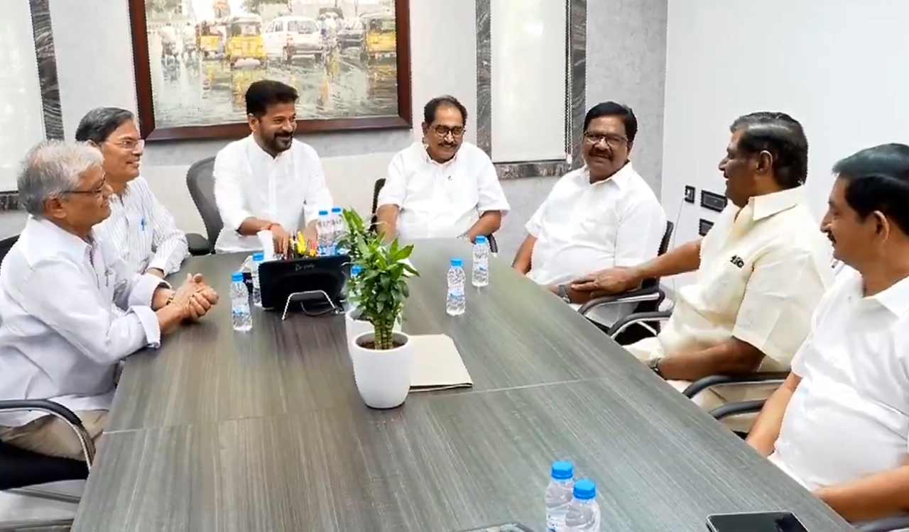 CM Revanth Reddy meets CPM leaders