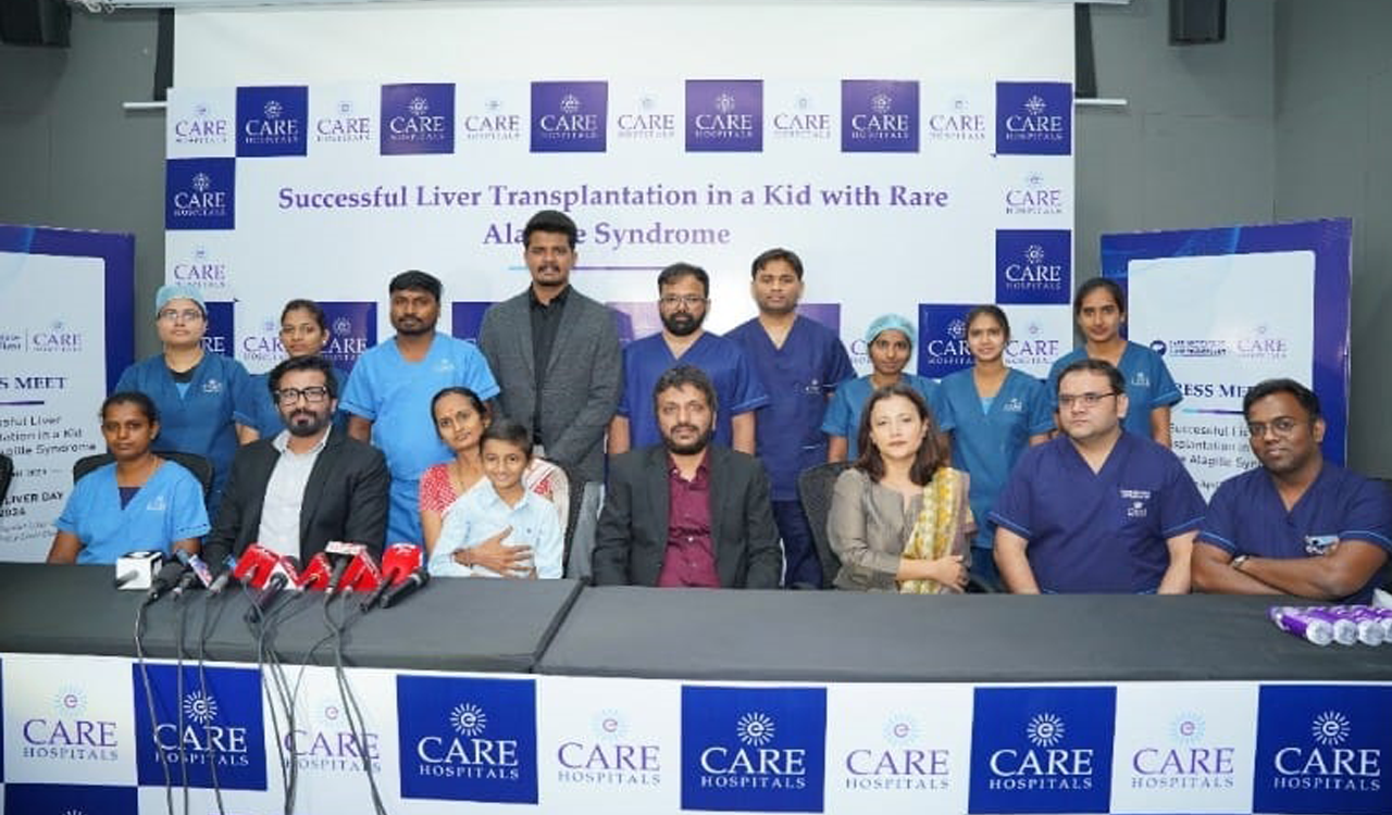 12-year-old boy with Alagille Syndrome undergoes liver transplant in Hyderabad
