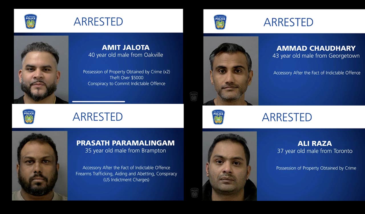 Five arrested, including 2 Indo-Canadian men, in Canada’s largest gold heist