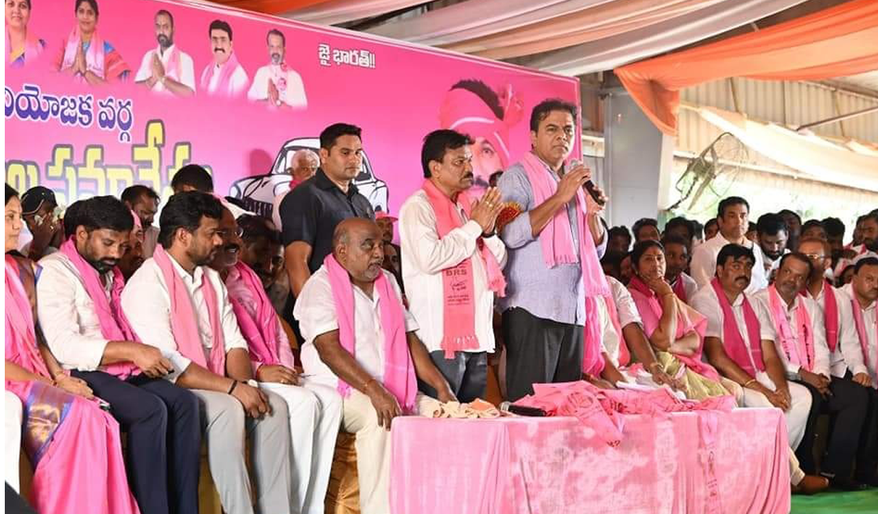 KTR asks Congress leaders to identify Revanth Reddy’s political leanings