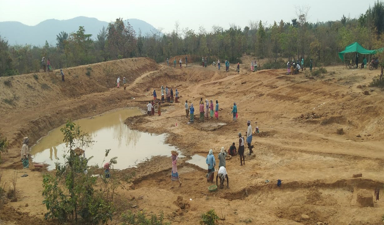 Labour days under NREGS declining for the past five years in Kothagudem