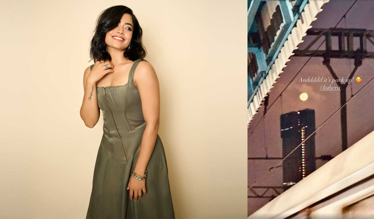 Rashmika shares glimpse from ‘Kubera’ set as Dhanush film wraps up
