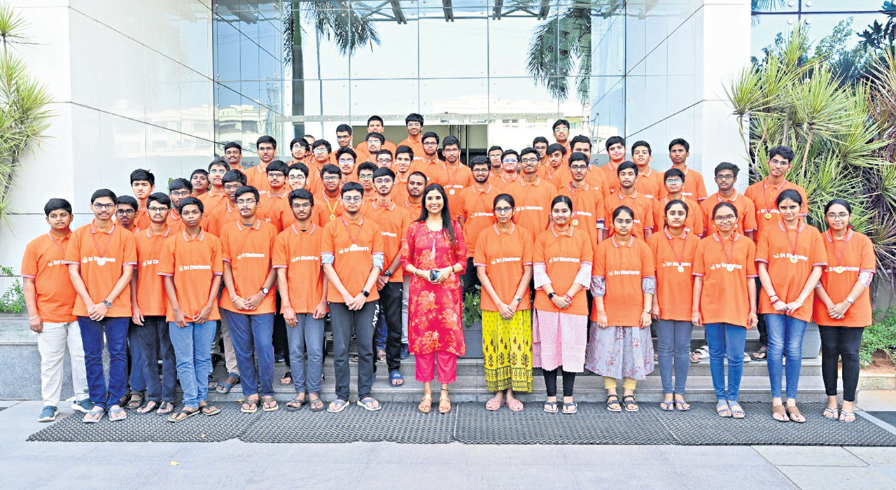 Hyderabad: Sri Chaitanya students excel in JEE Main 2024 exam