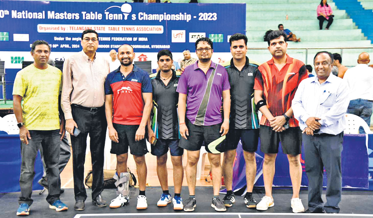 State paddlers win title in UTT 30th Masters National Table Tennis Championships