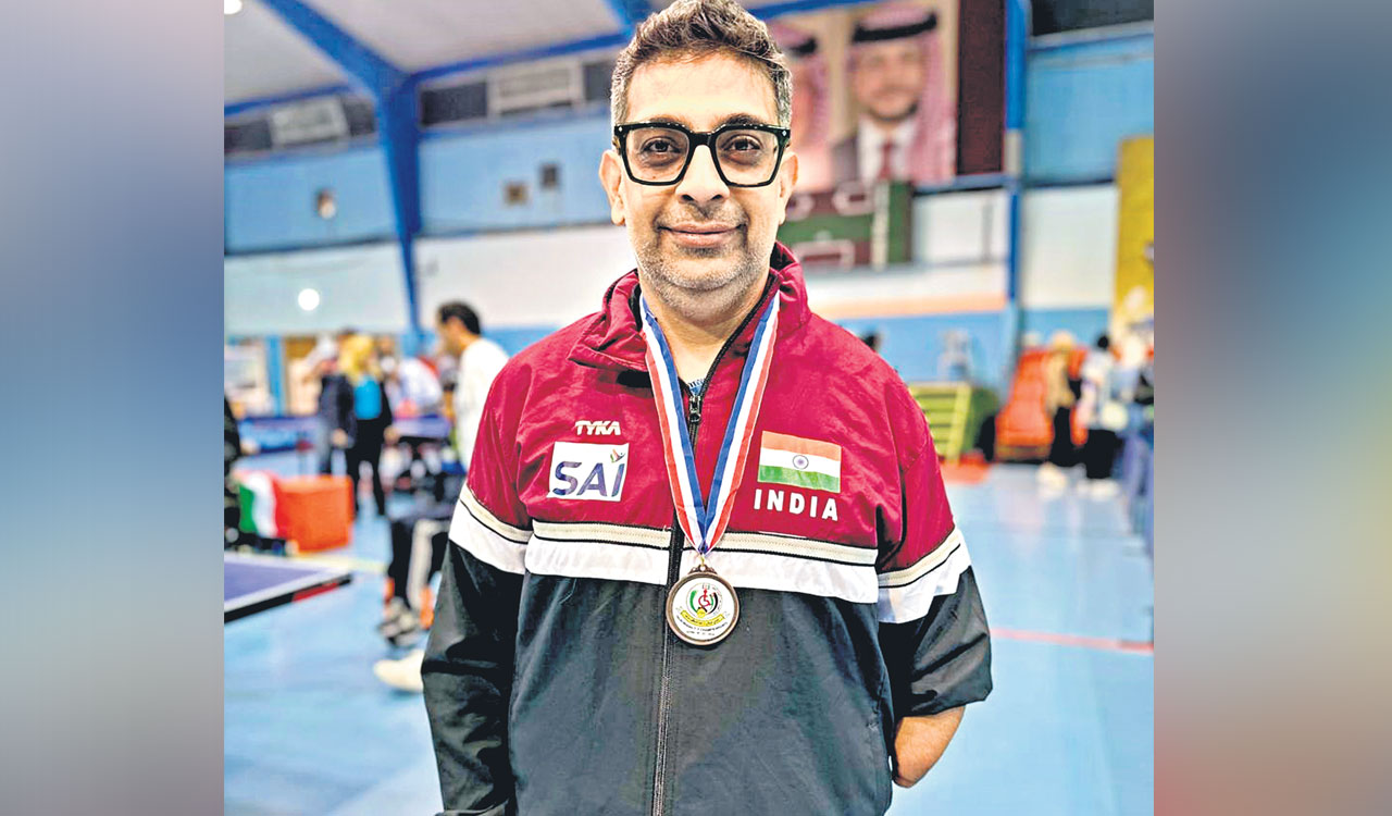 Telangana’s Hitesh wins three medals in Jordan