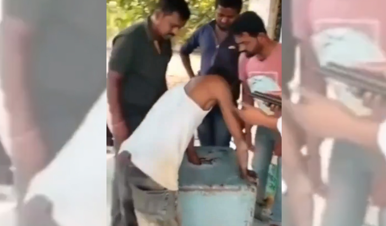 Watch: Staffer tries to steal from temple hundi in Nizamabad, gets his hand stuck