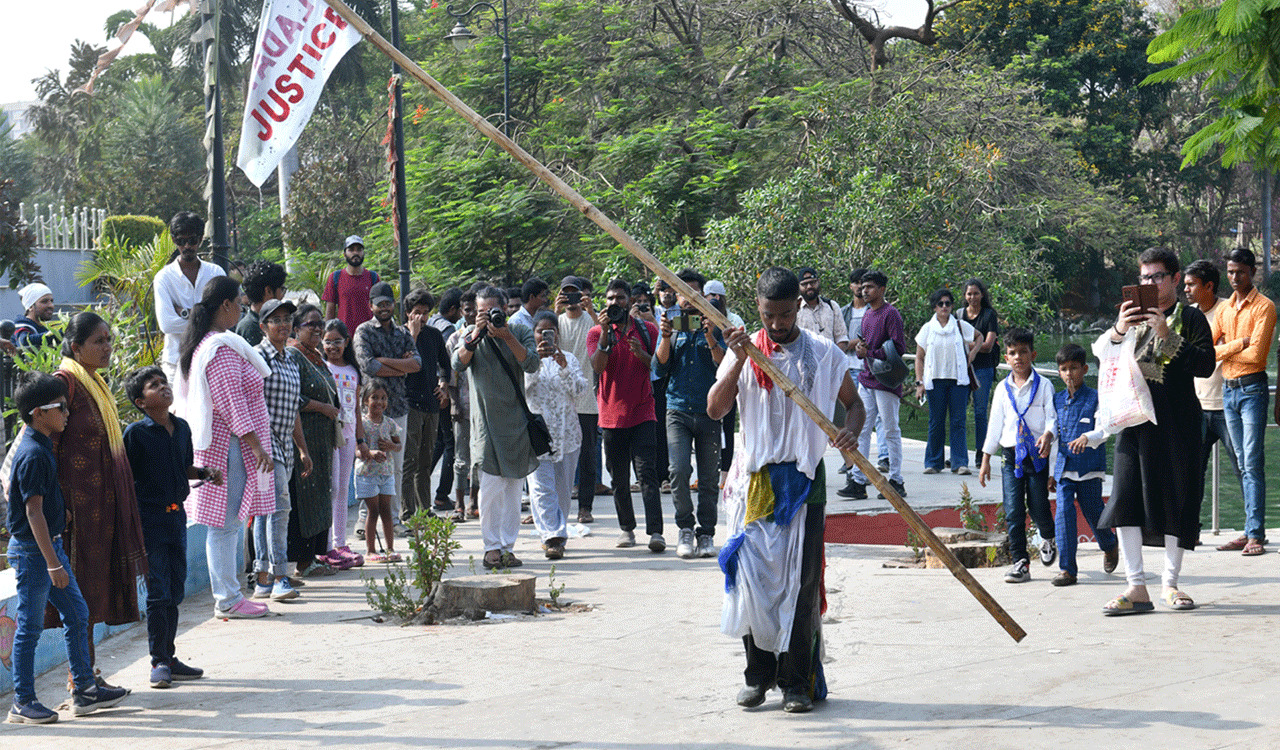 Vibrant Expressions: A canvas of voices at Tank Bund