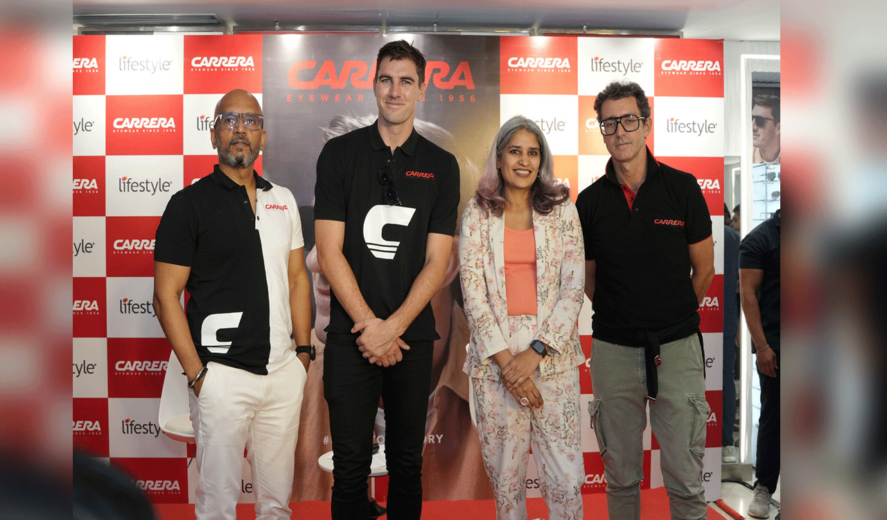 Carrera Eyewear launched by Pat Cummins at Lifestyle’s Begumpet store