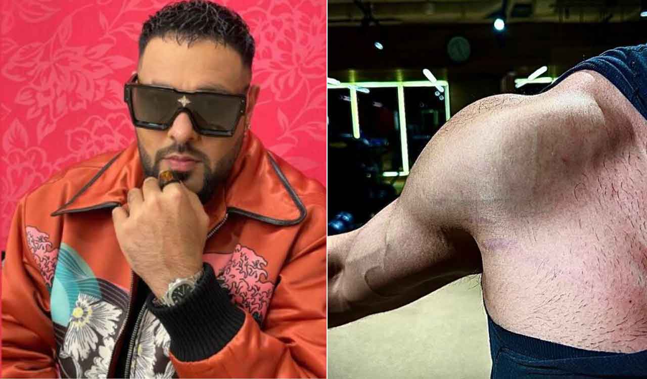 Badshah shares picture of his toned deltoid muscle after gym session