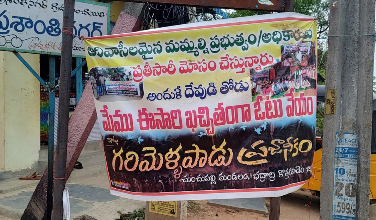 Kothagudem: Officials visit adivasi habitation as residents threaten to boycott polls