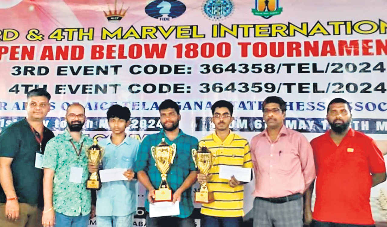 Bharatkumar wins 3rd Marvel International Open chess title