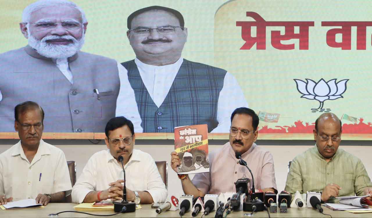 Delhi BJP issues ‘charge sheet’ against Congress, AAP