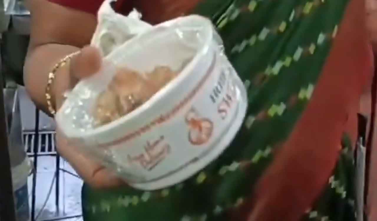 Expired food products worth Rs 70,000 found at Swetha hotel in Karimnagar