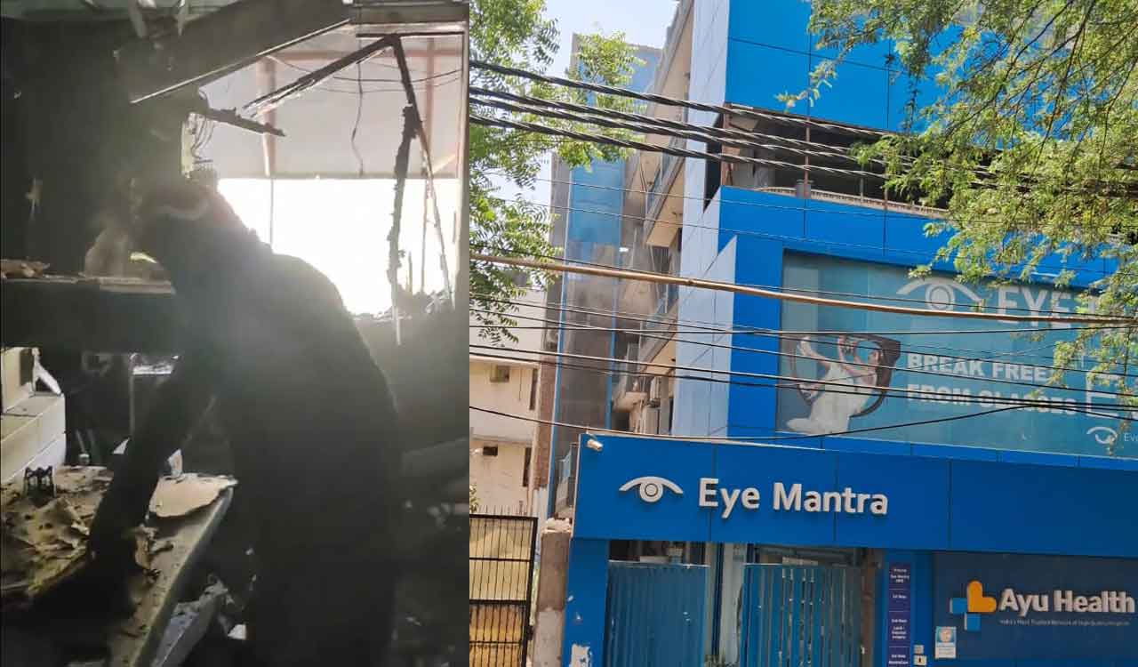 Fire breaks out at eye hospital in Delhi’s Paschim Vihar