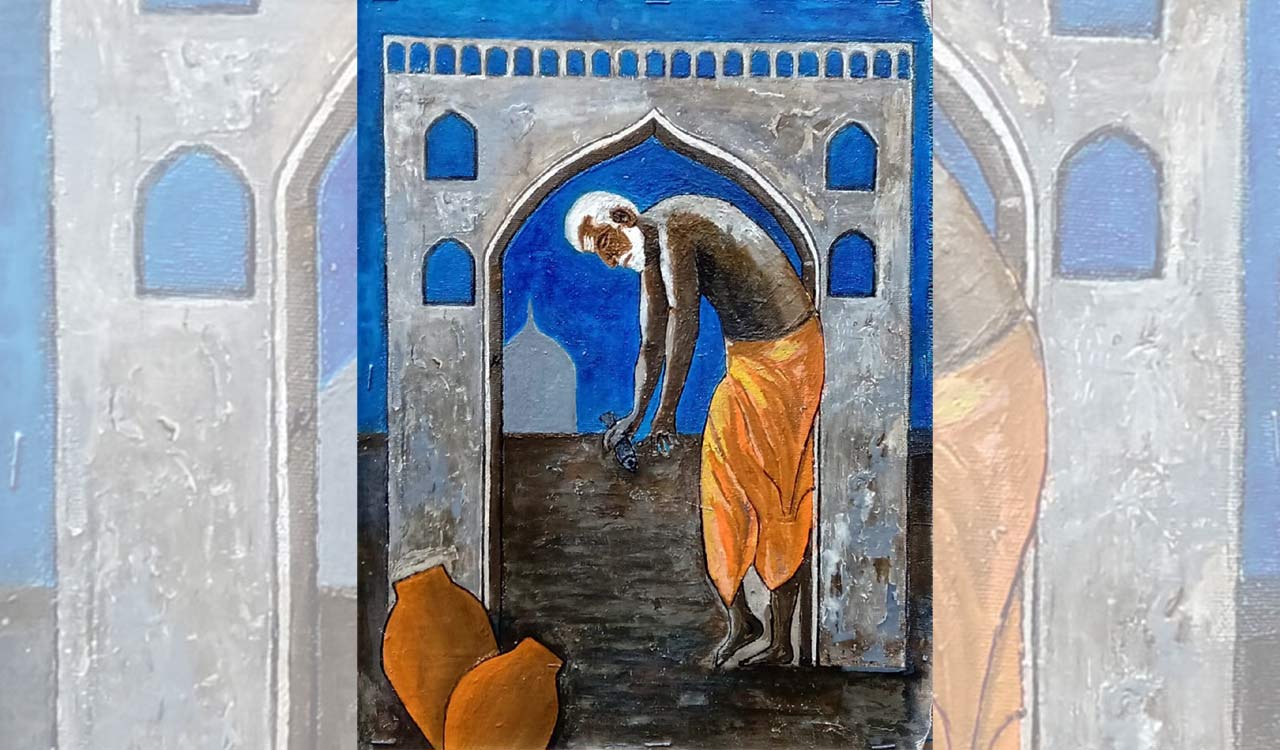 Artist celebrates Hyderabad’s healing legacy through captivating artwork