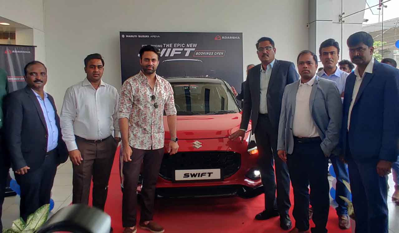 Hyderabad: New Maruti Swift launched at Adarsha Motors in Attapur