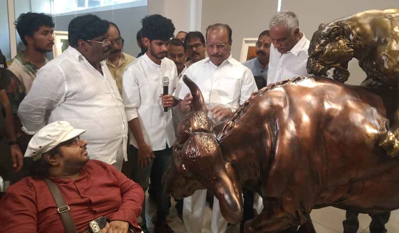 Hyderabad: Tripura Governor Indrasena Reddy inaugurates “Spectrum Art Exhibition”