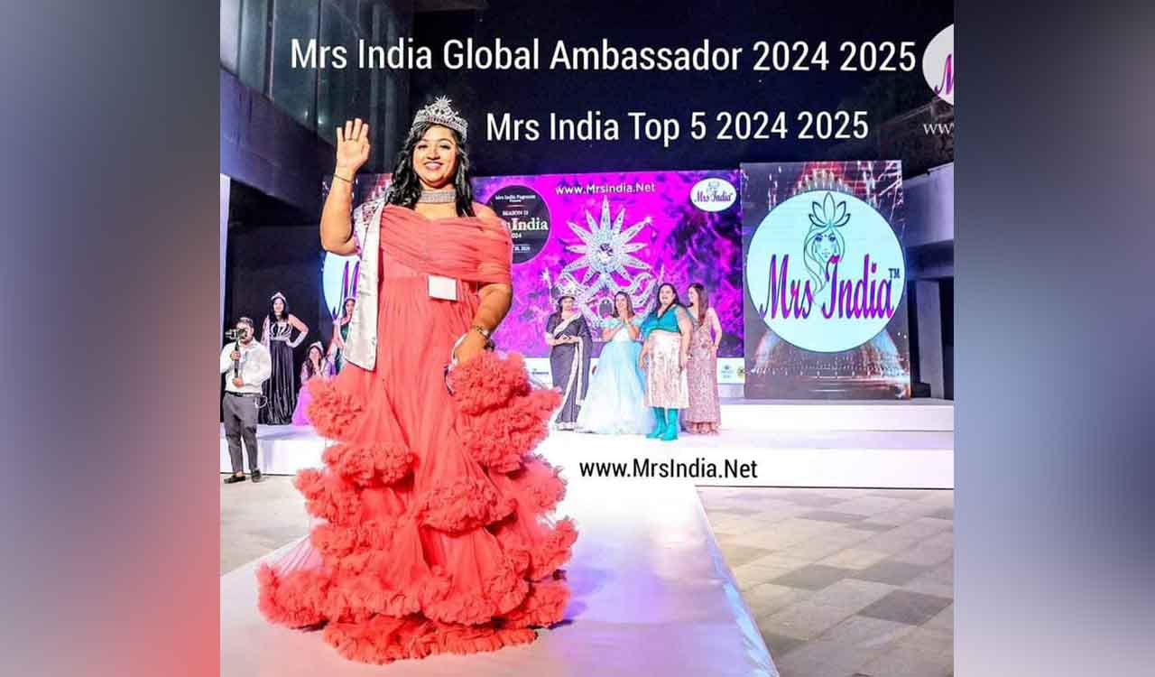 Hyderabad doctor Sravanthi Gadhiraju crowned Mrs India Global Ambassador