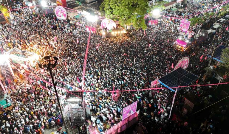 KCR's roadshows boost morale of BRS ranks in Khammam