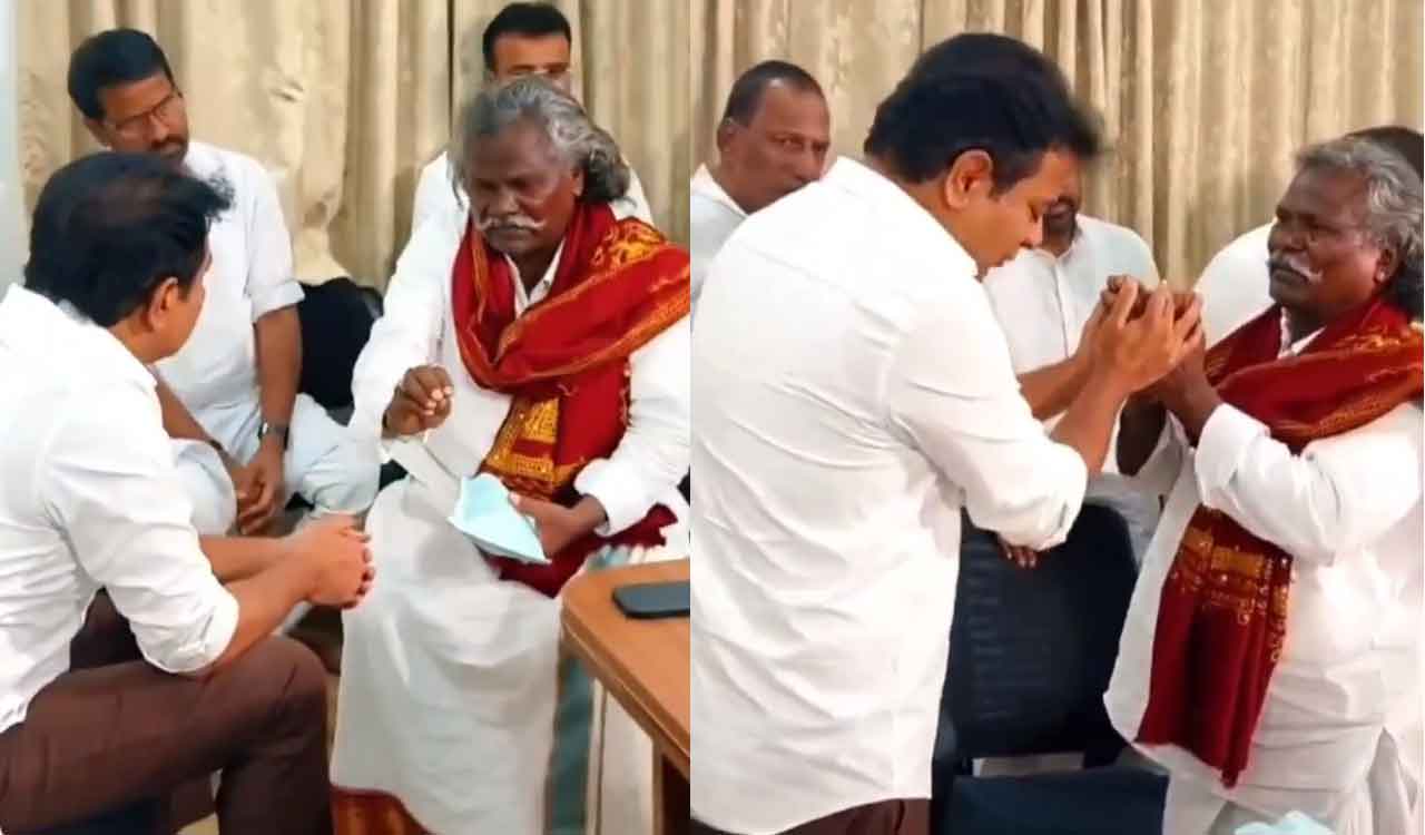 KTR fulfills promise, extends financial support to Padma Shri ‘Kinnera’ Mogulaiah