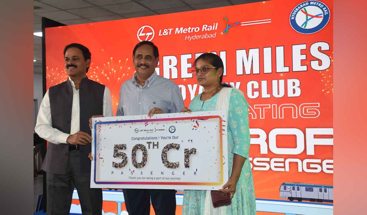 L&T HMRL unveils ‘Green Miles Loyalty Club’ to mark 50 crore passenger ...