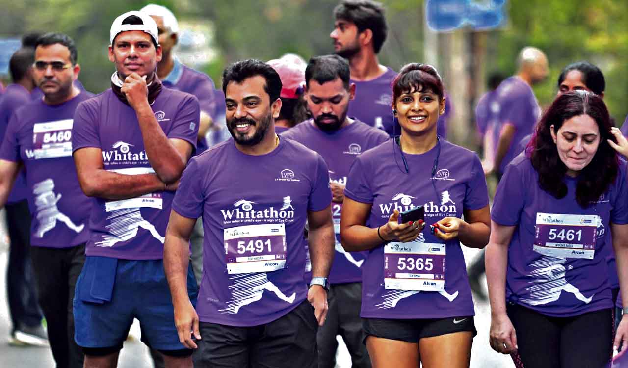 LVPEI organises sixth edition of ‘Whitathon’ Run for eye cancer awareness